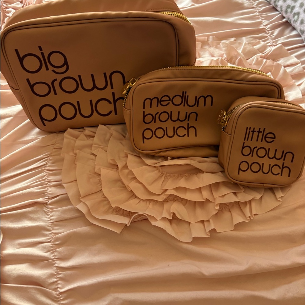 Brown Pouch Set